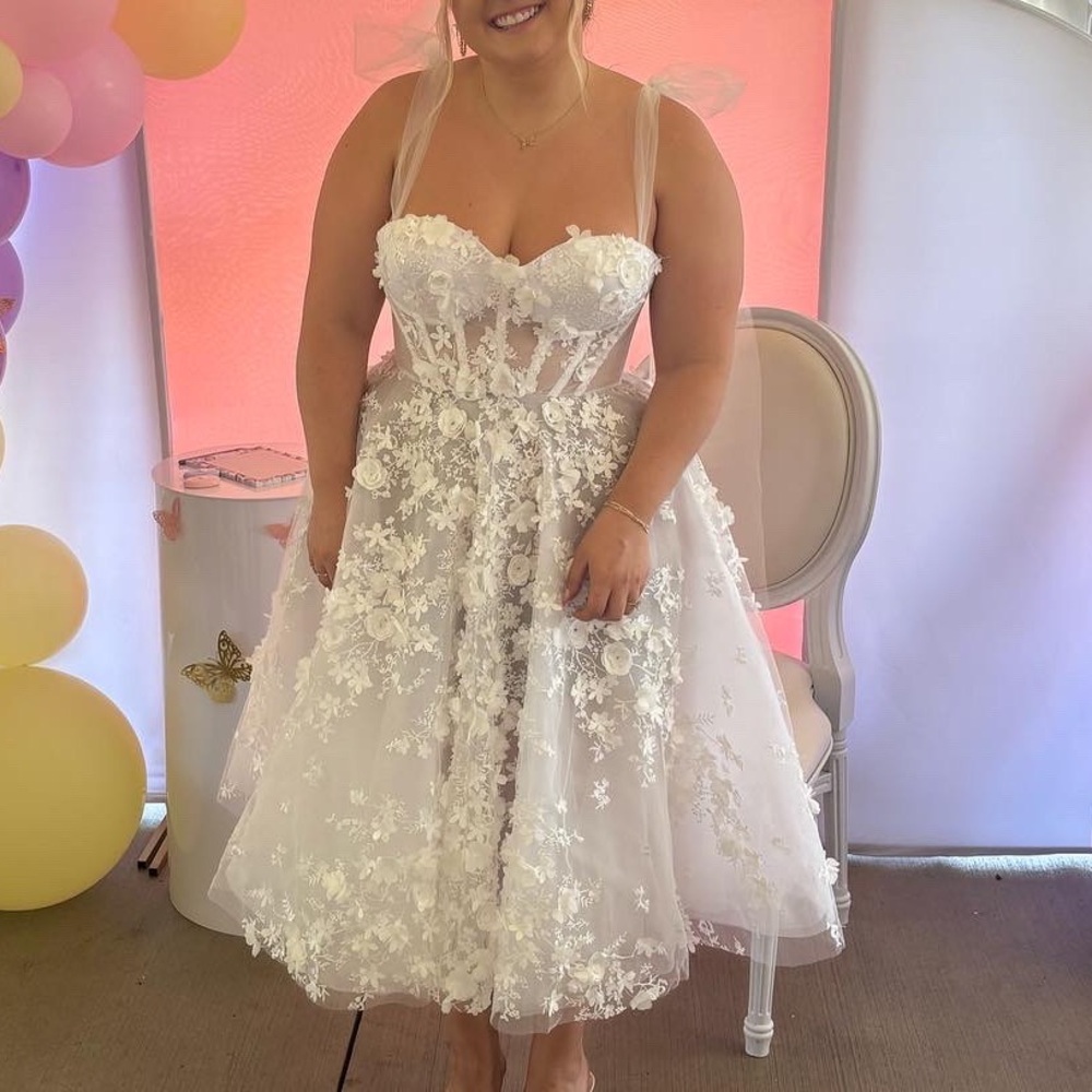 3d flower dress